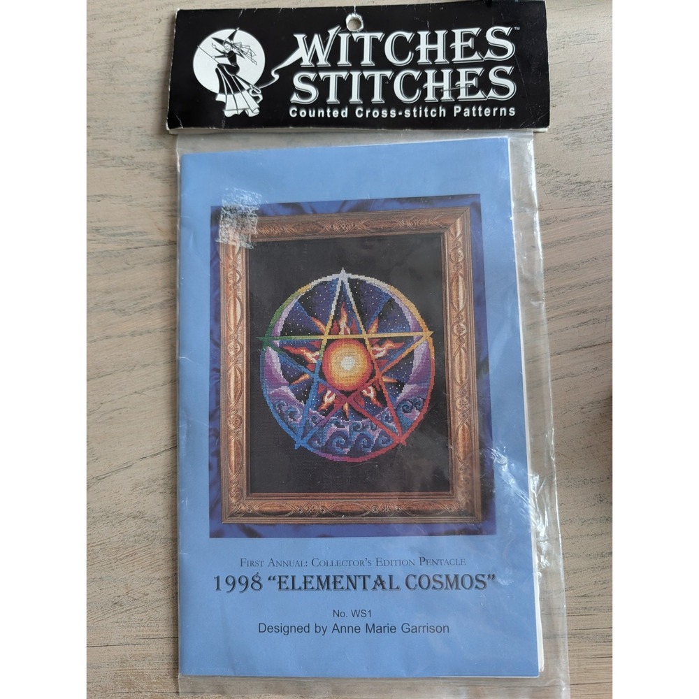 Witches Stitches Cross Stitch Pattern THE ELEMENTAL COSMOS 1998 Collector's Ed